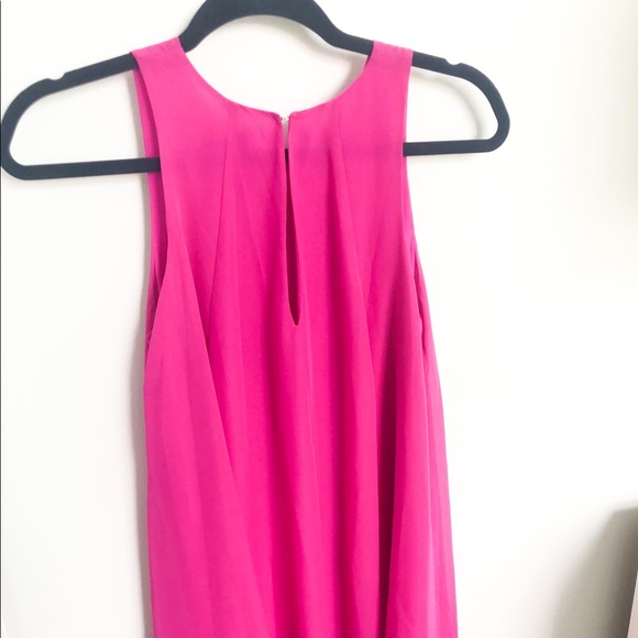 Askari Magenta Chiffon Shift Dress - Picture 5 of 6